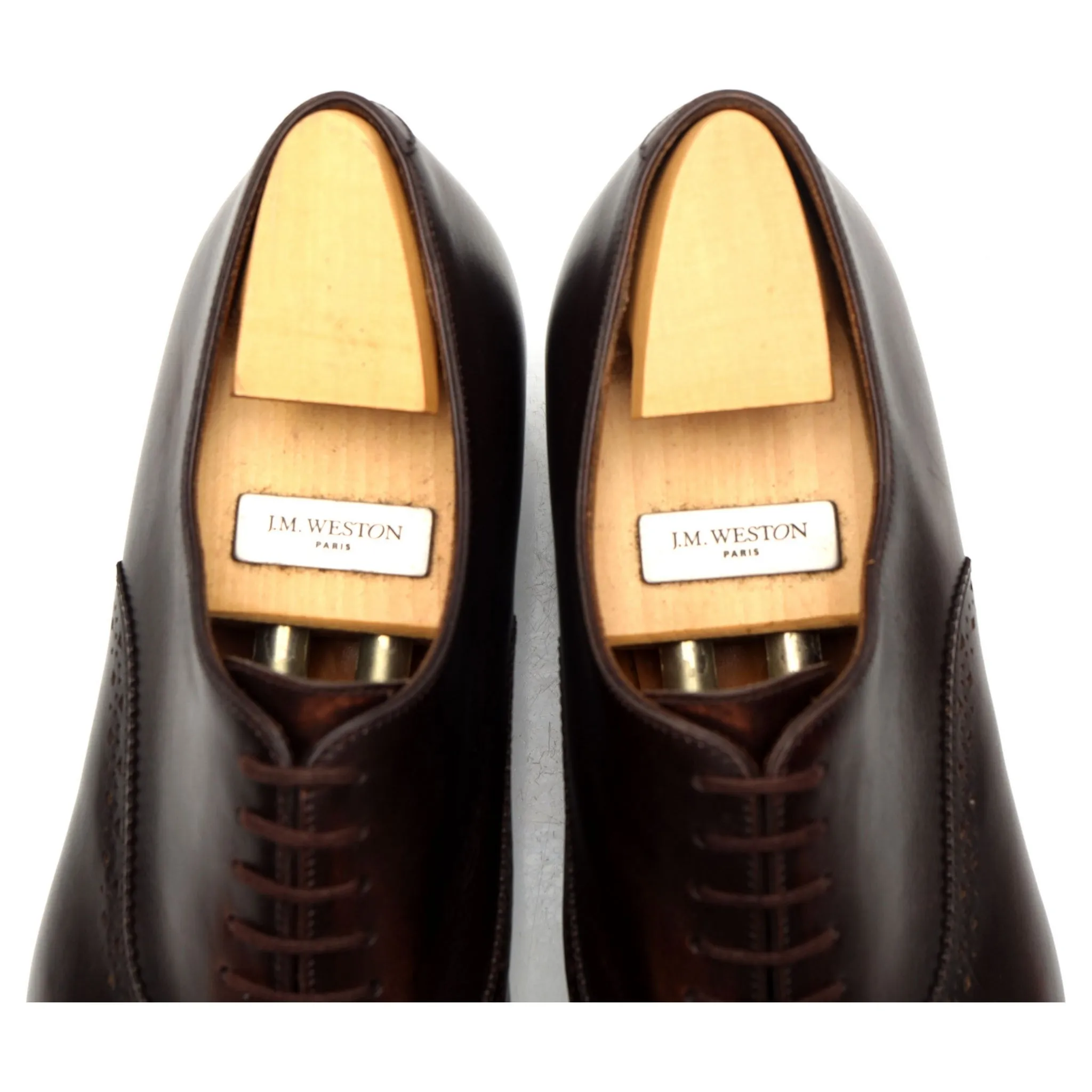 Dark Brown Leather Oxford 8.5 E UK 9