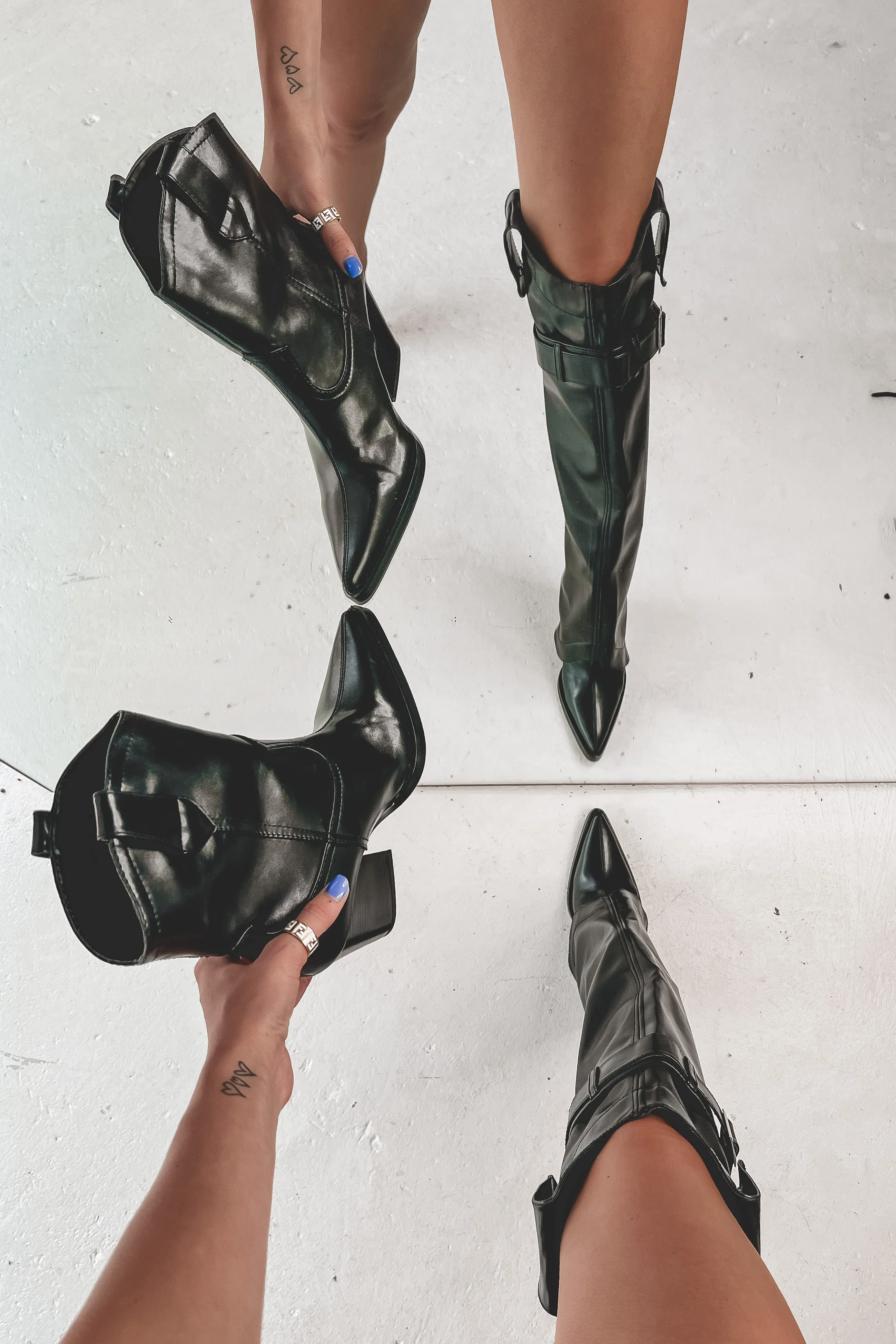 DEAL Wear What You Want Moto Western Convertible Boots