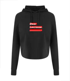 Dear Lacrosse cross back cropped hoodie