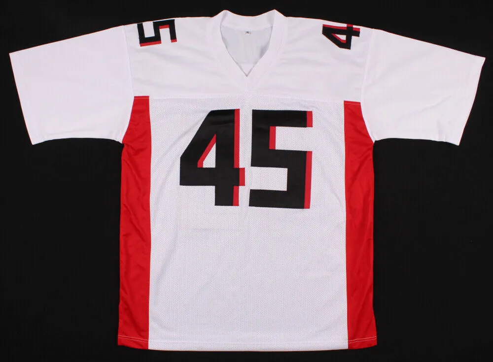 Deion Jones Signed Atlanta Falcons Jersey (Radtke COA) Pro Bowl Linebacker 2017