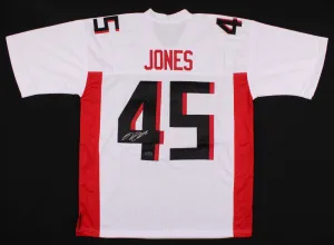 Deion Jones Signed Atlanta Falcons Jersey (Radtke COA) Pro Bowl Linebacker 2017