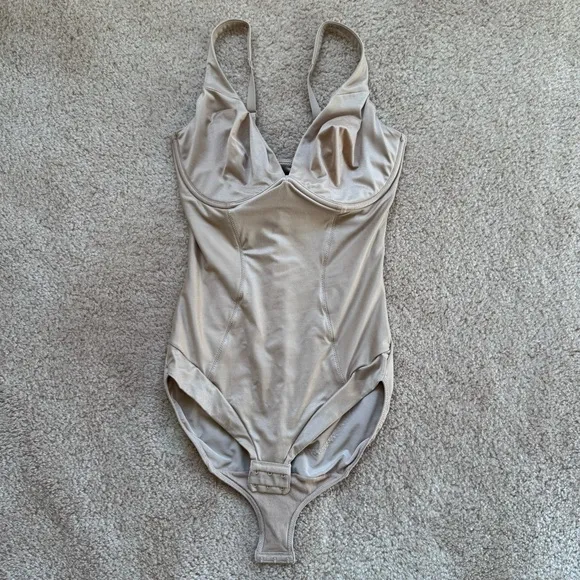 Donna Karan 36D Vintage Underwire Bodysuit Shapewear