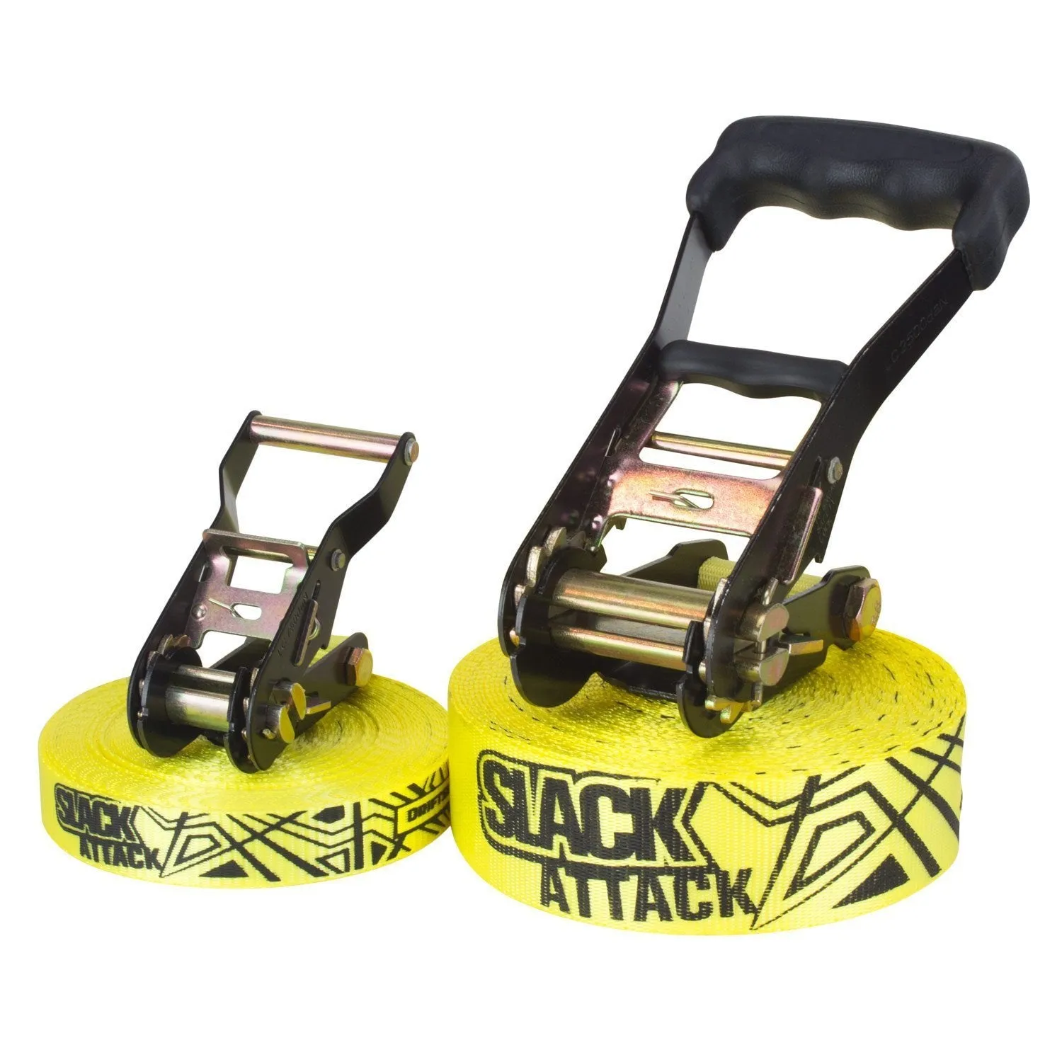 Driftsun 50ft Complete Slackline Kit with Ratchet, Training Line & Bag