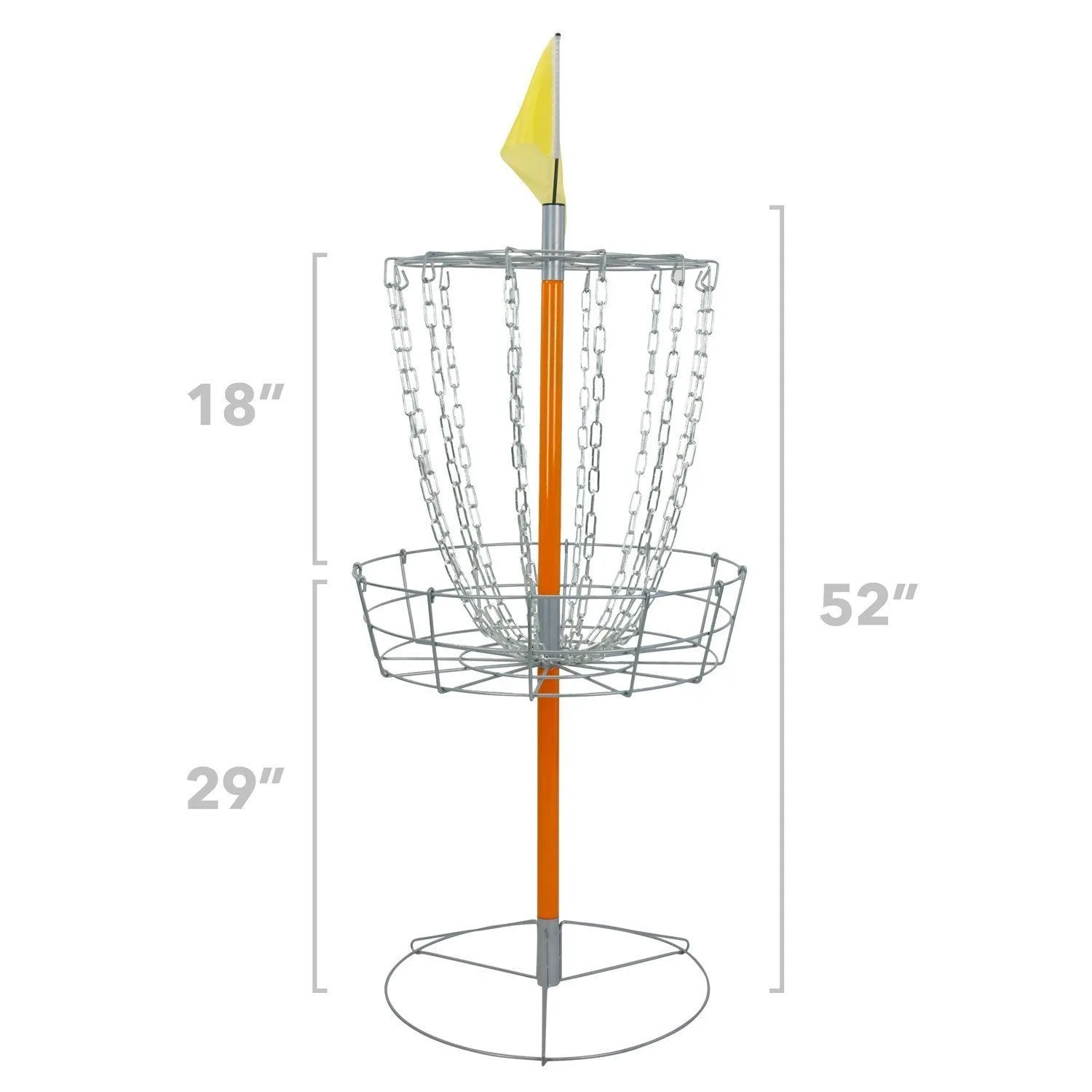 Driftsun Sports Portable Disk Golf Basket - Lightweight Steel Practice Target