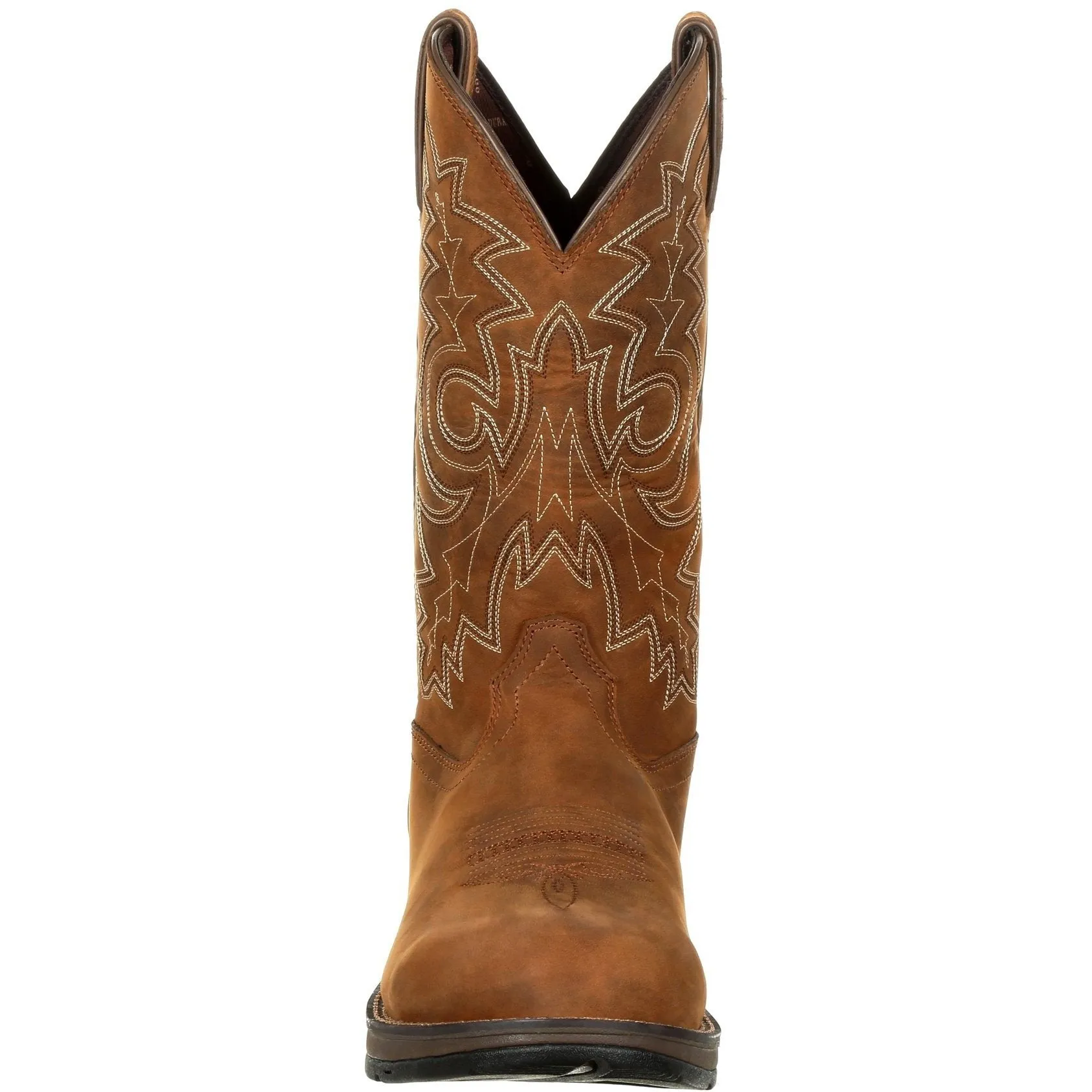 Durango Men's Rebel 12" Round Toe Waterproof Western Boot - Brown - DDB0163