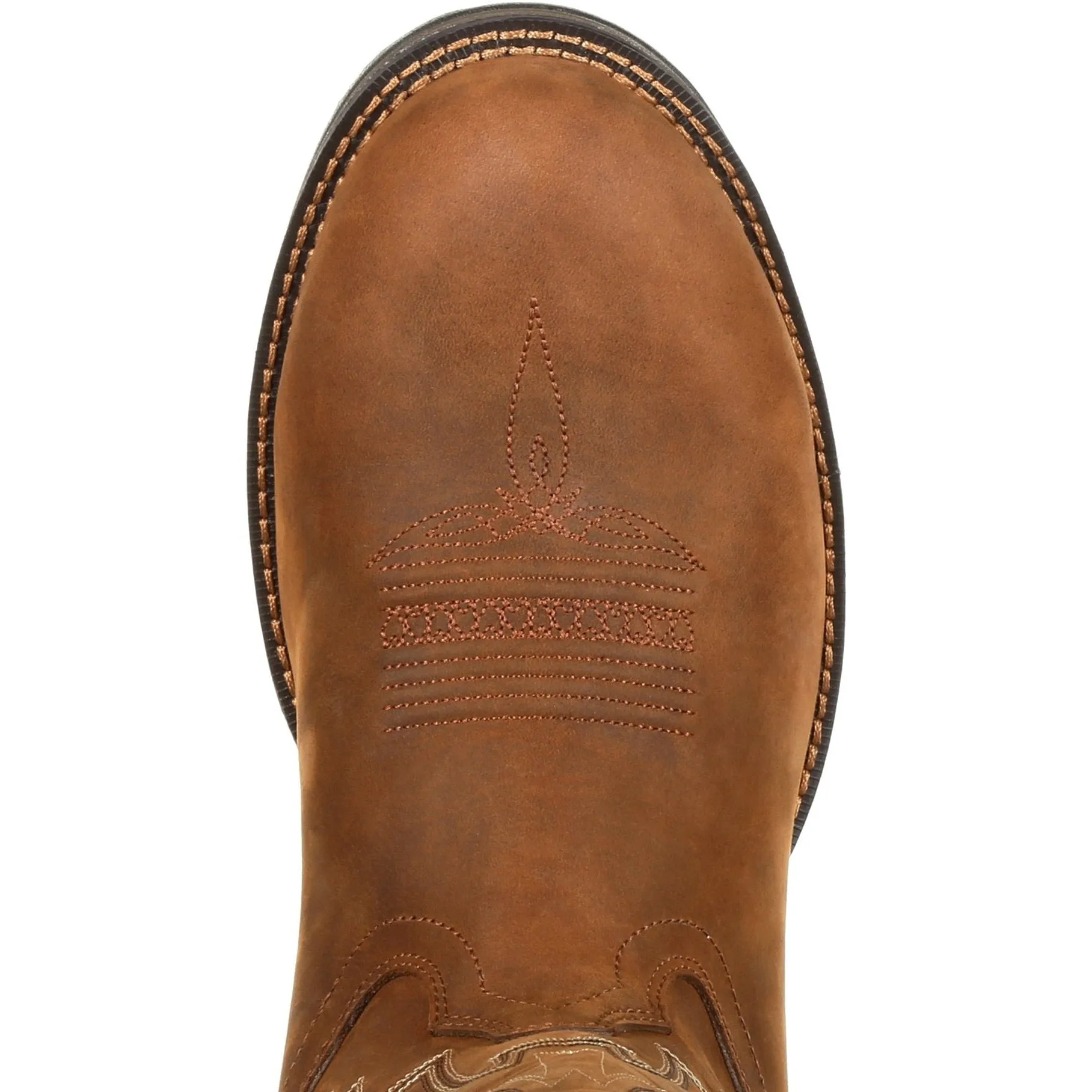 Durango Men's Rebel 12" Round Toe Waterproof Western Boot - Brown - DDB0163