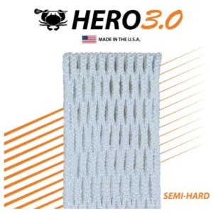 ECD Lacrosse - HeroMesh 3.0 Semi-Hard - White