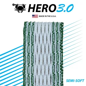 ECD Lacrosse - HeroMesh 3.0 Semi-Soft - Kelly Green Storm Striker