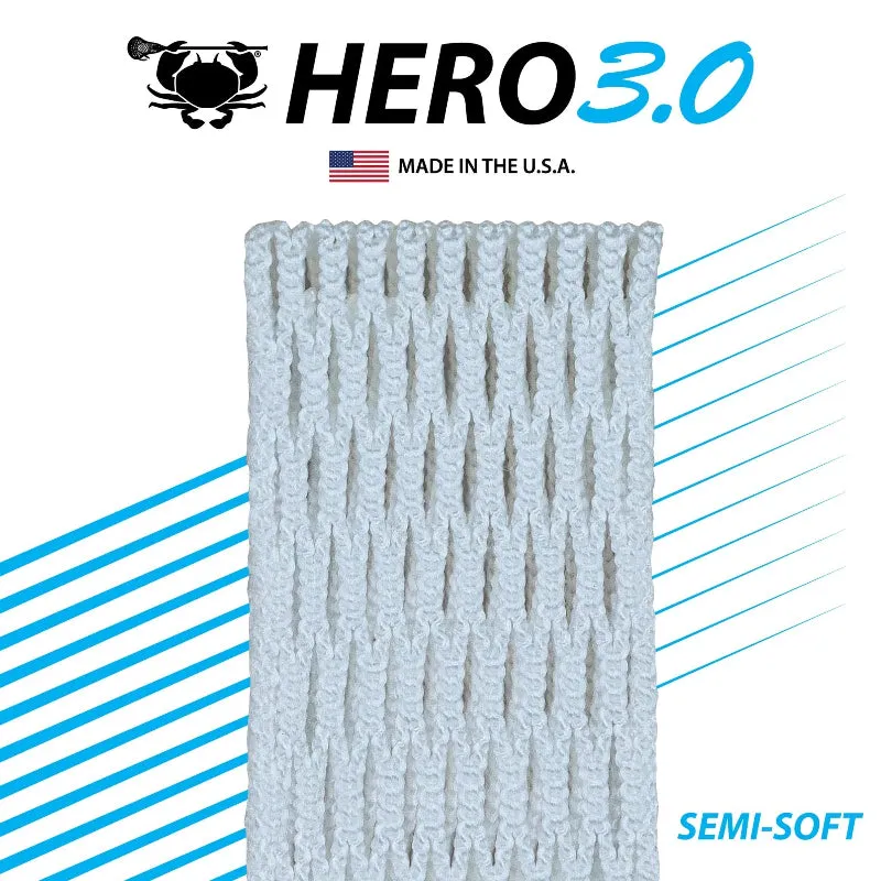 ECD Lacrosse - HeroMesh 3.0 Semi-Soft - White