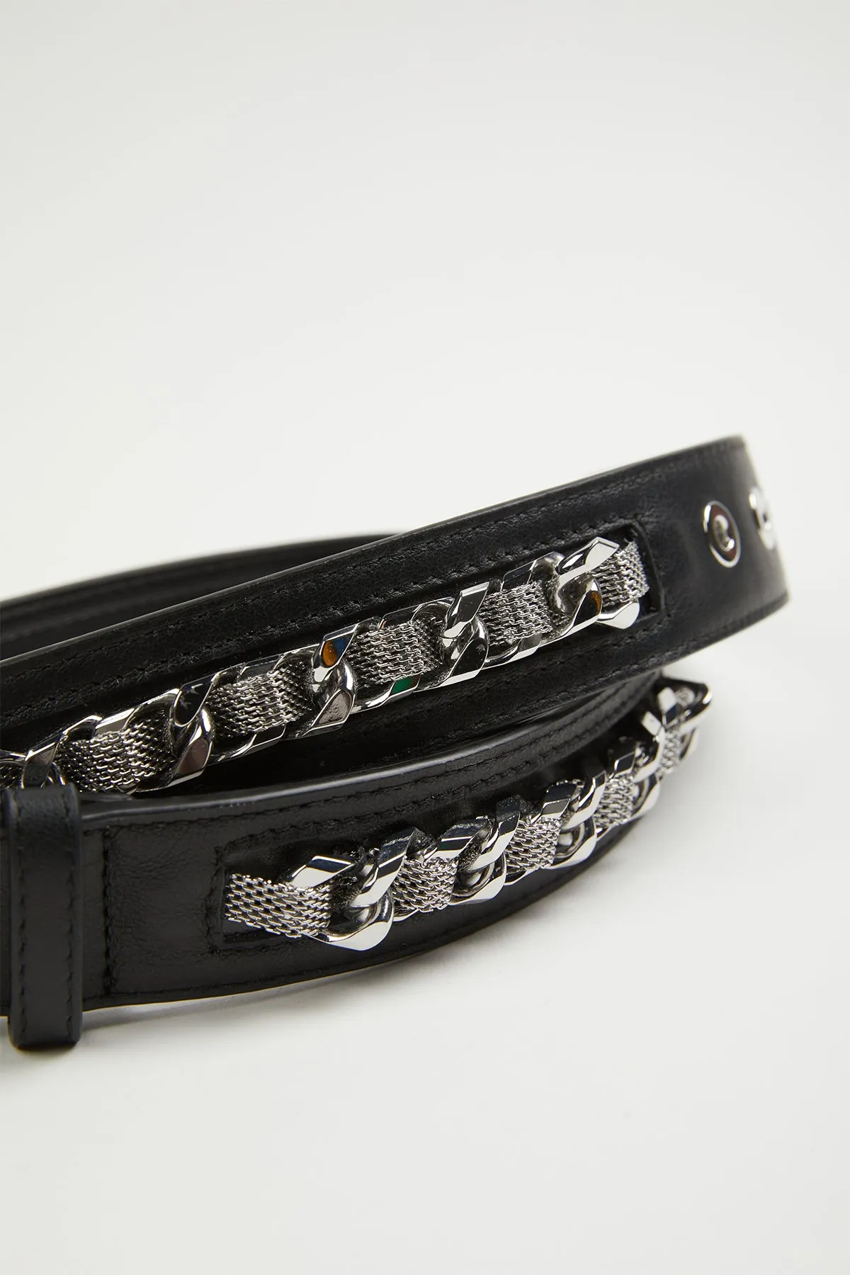 EMBELLISHED LEATHER BELT