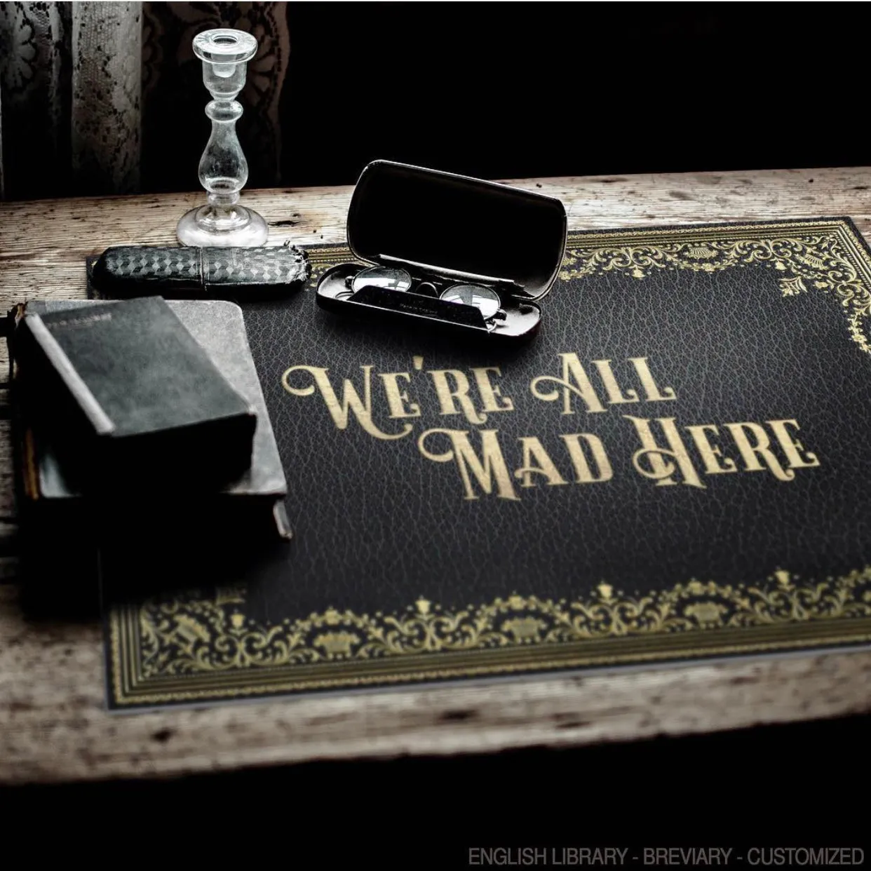 English Library "Breviary" Customized Vinyl Mat - Spicher & Co.