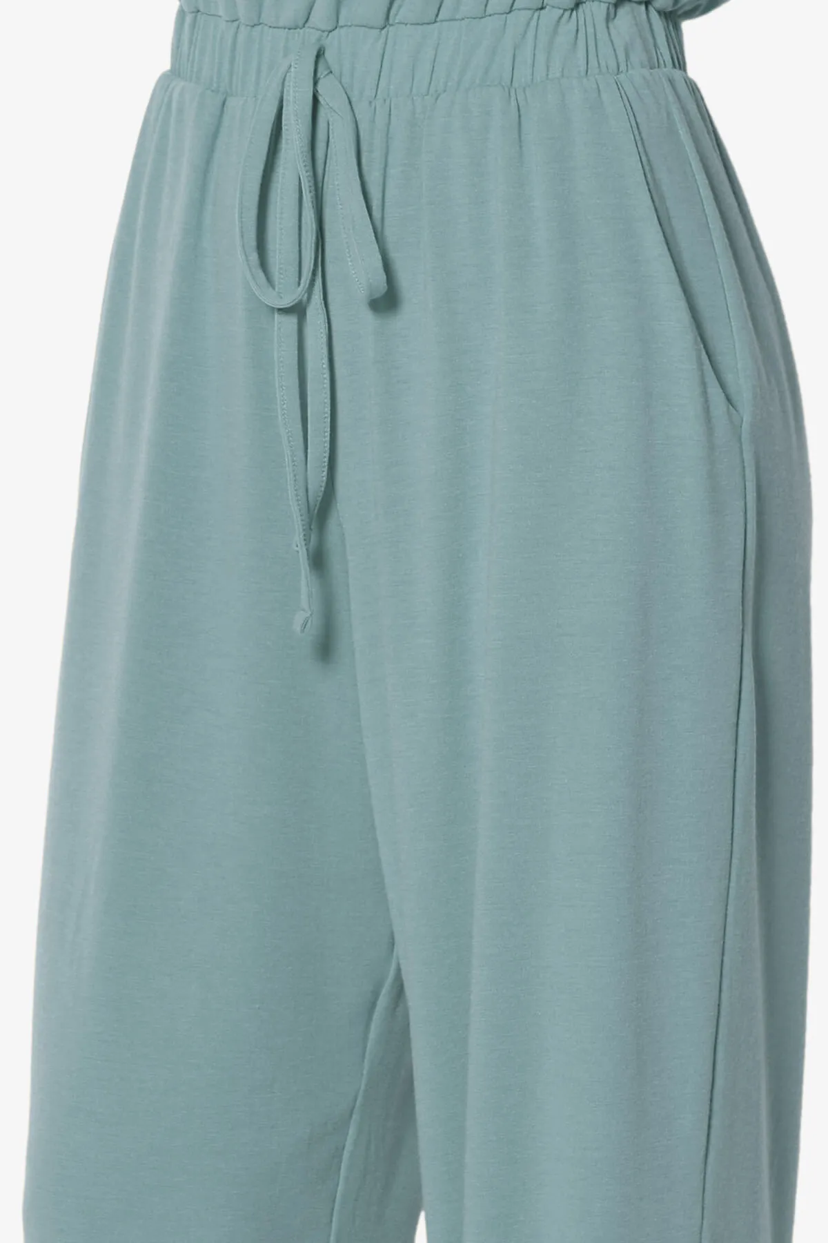 Entrada Button Scoop Neck Tank Jogger Jumpsuit