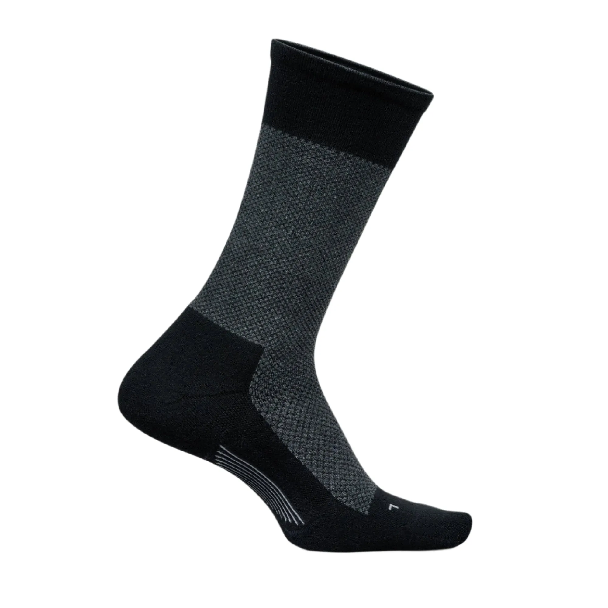 Feetures Mens Everyday Max Cushion Rich Texture Crew Socks