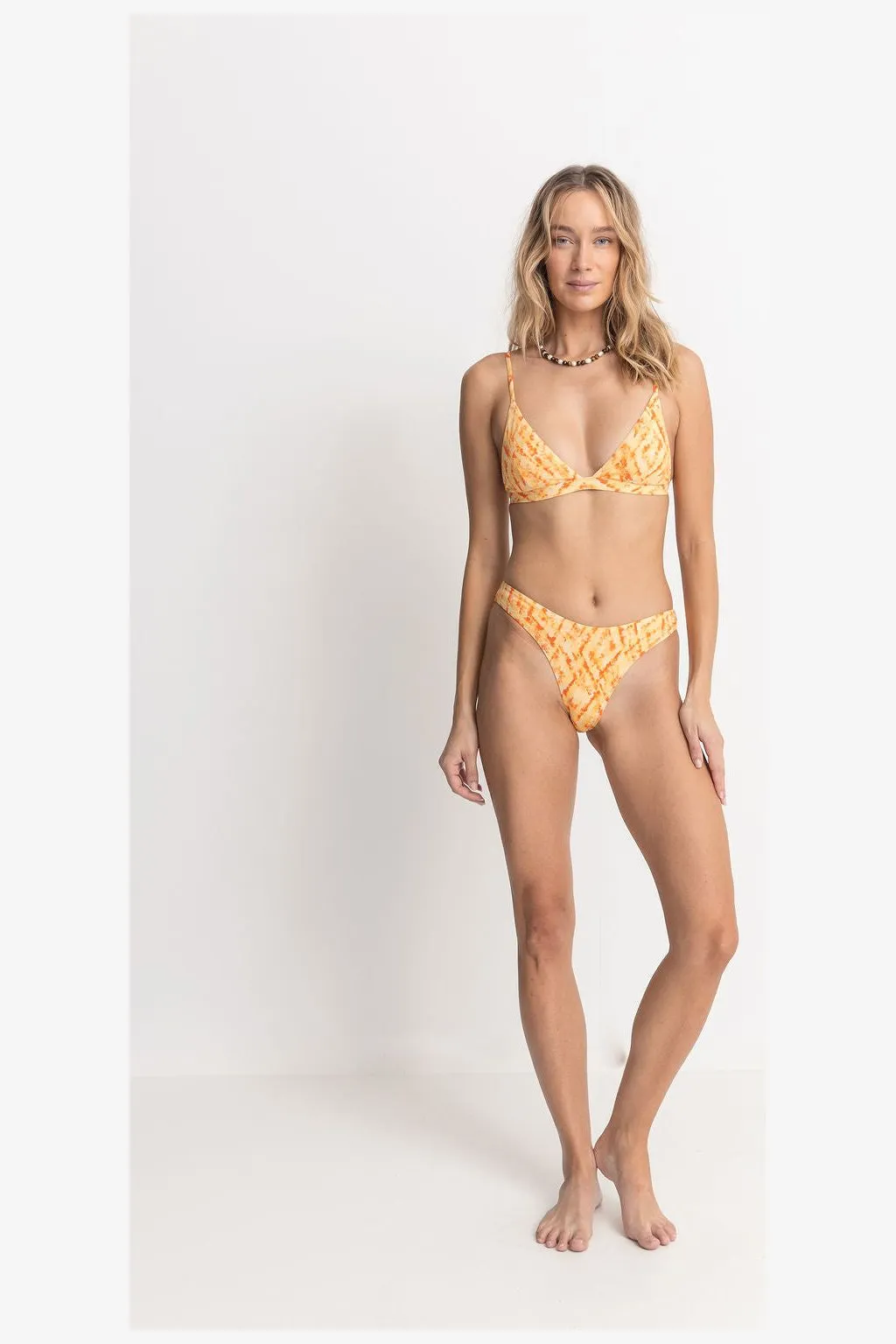 FIESTA TIE DYE BRALETTE TOP - ORANGE