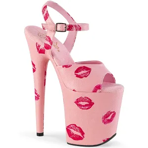 FLAMINGO-809 KISSES  Baby Pink Faux Leather/Baby Pink Faux Leather