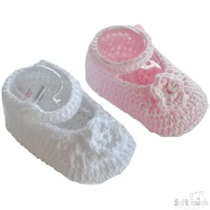 Floral Cotton Bootees S422