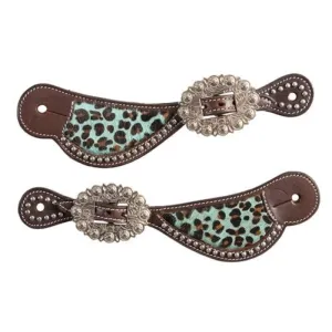 Fort Worth Leopard Green Spur Straps (FOR23-1005)