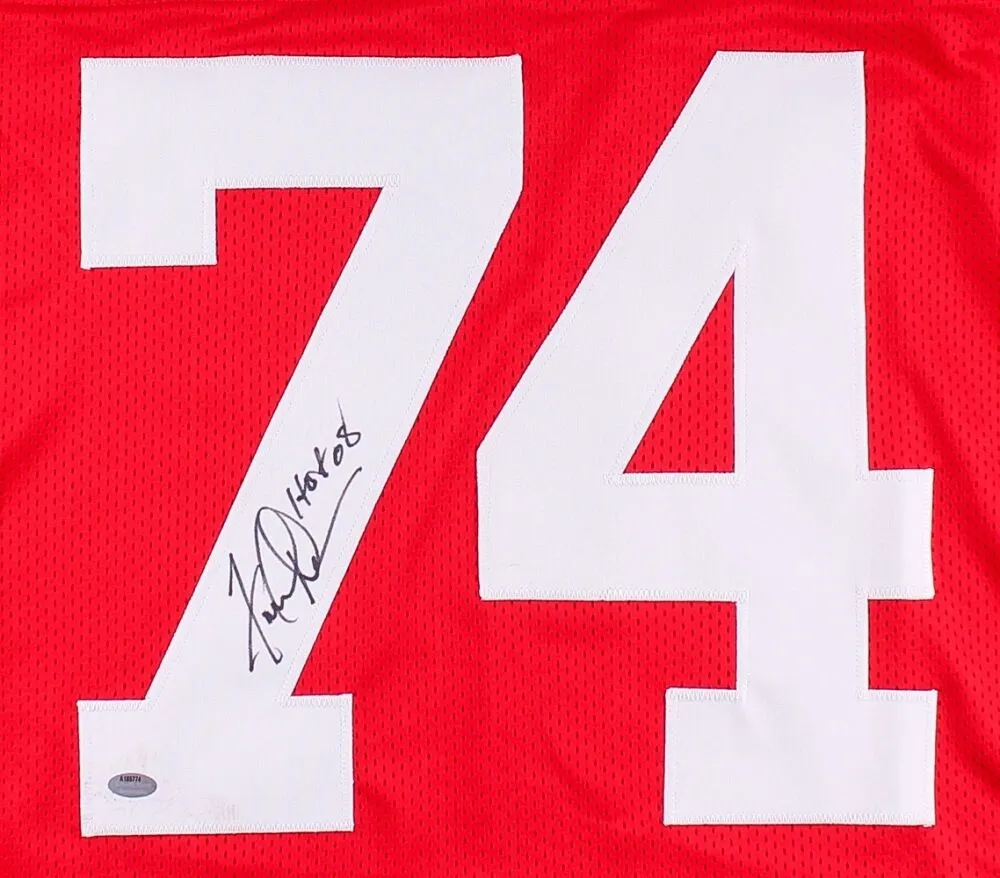 Fred Dean Signed 49ers Throwback Jersey Inscribed "HOF 08" (Schwartz COA)
