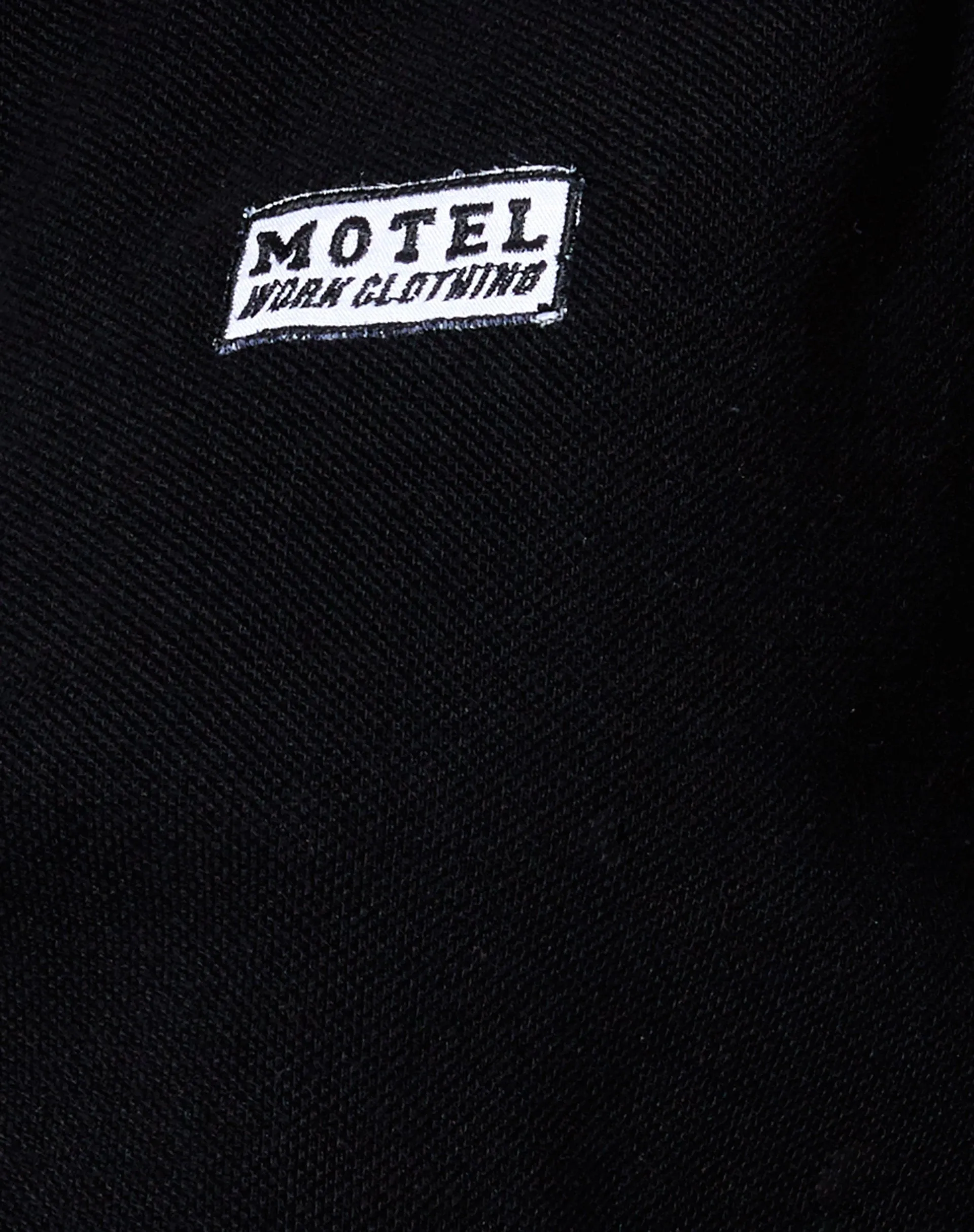 Gandi Crop Top in Black with Motel Work Clothing Label