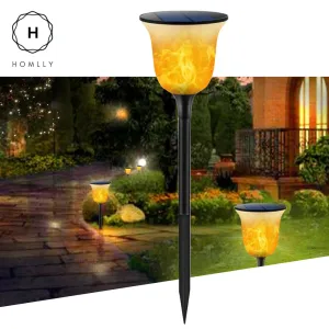 Gardi Modern Solar LED Dancing Flame Standing Classic Torch Light