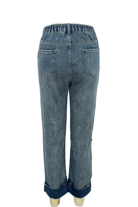 Gem Embellished Jeans
