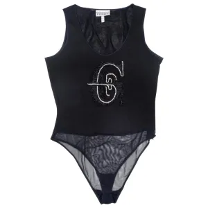 Gianfranco Ferre Embellished Logo Bodysuit