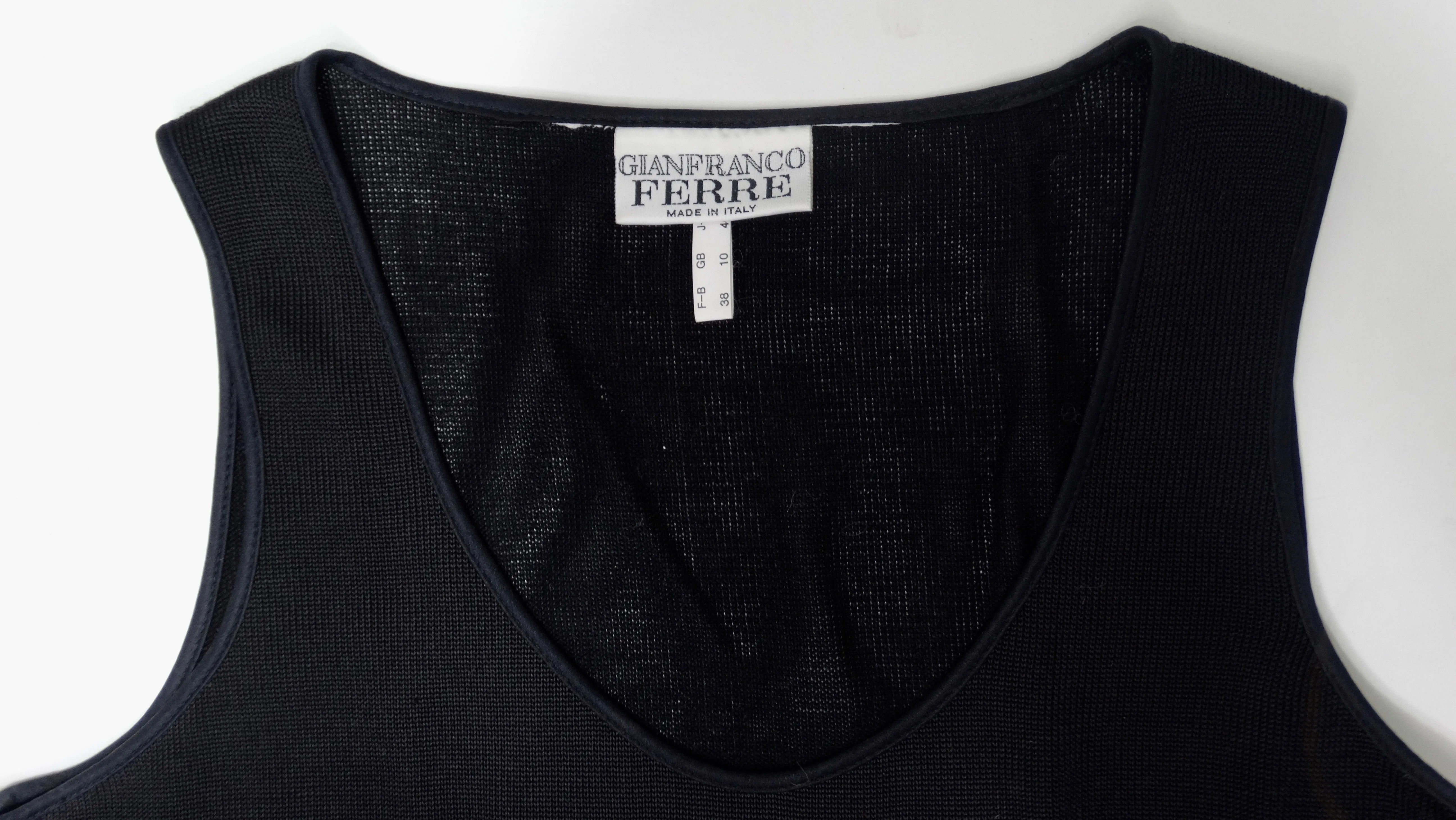 Gianfranco Ferre Embellished Logo Bodysuit