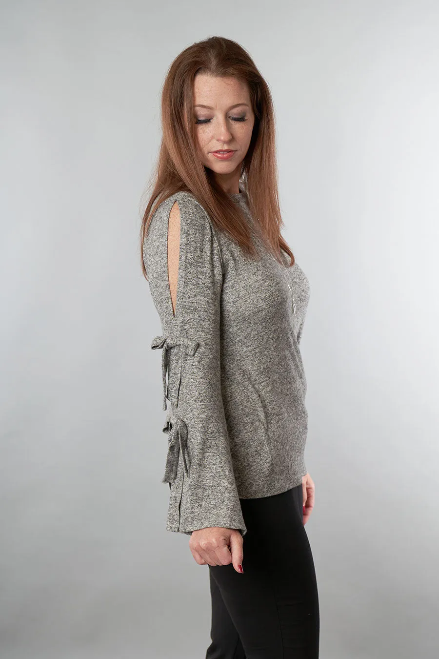 Grey Perfection Long Sleeve Top