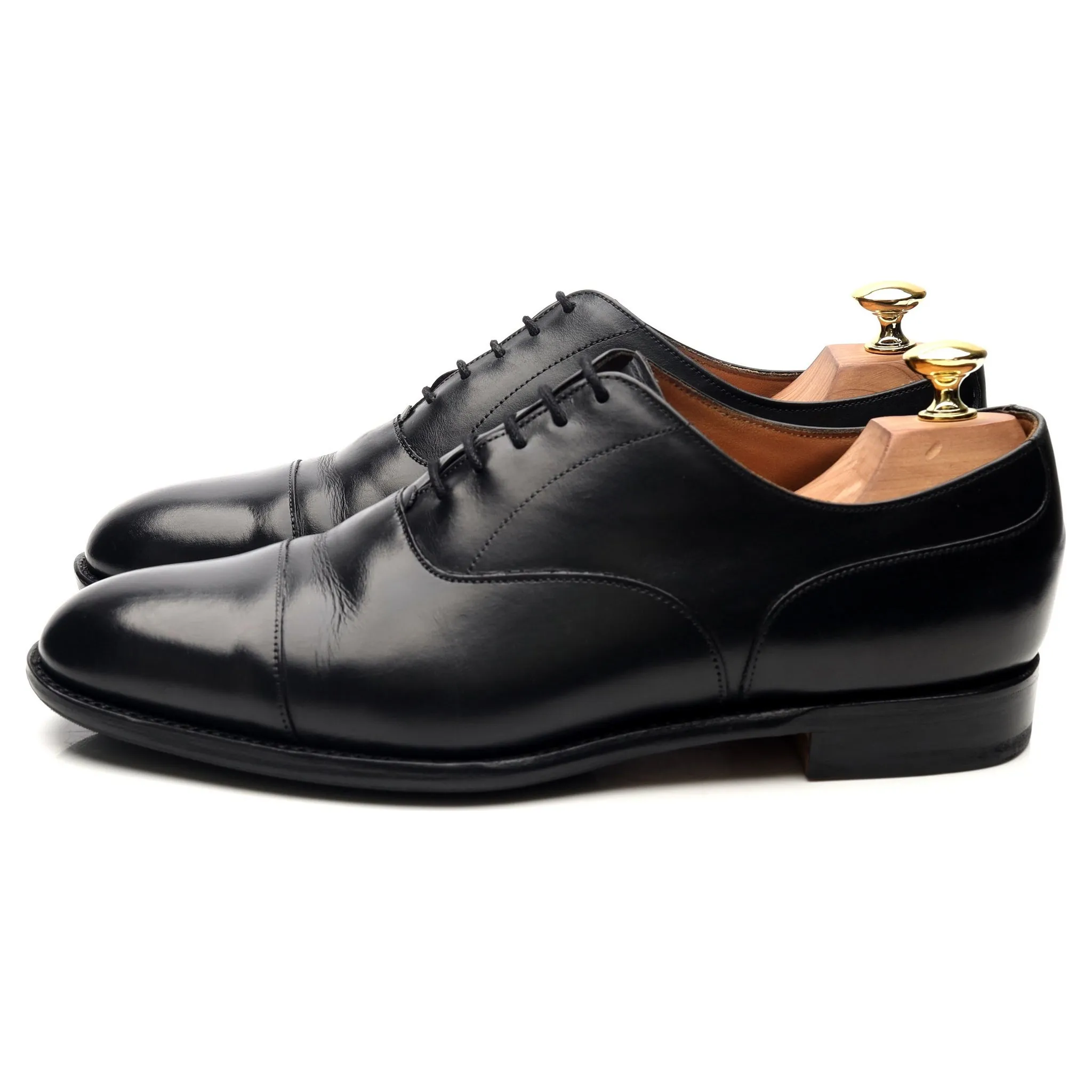 'Harrington' Black Leather Oxford UK 8 F