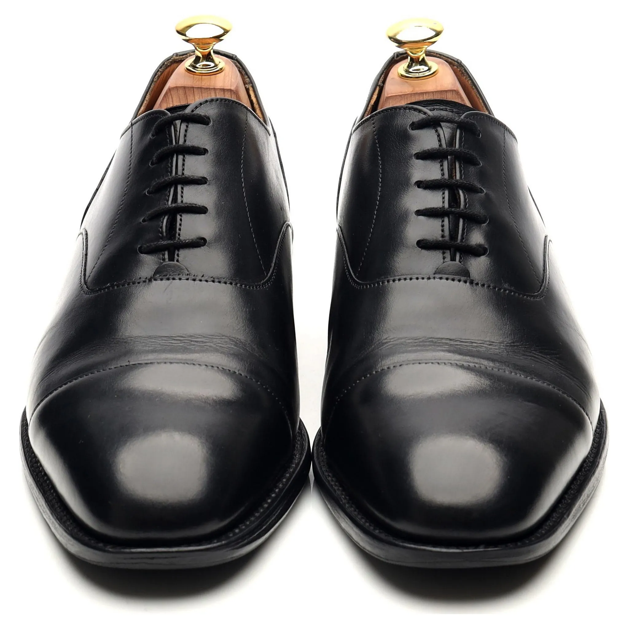 'Harrington' Black Leather Oxford UK 8 F