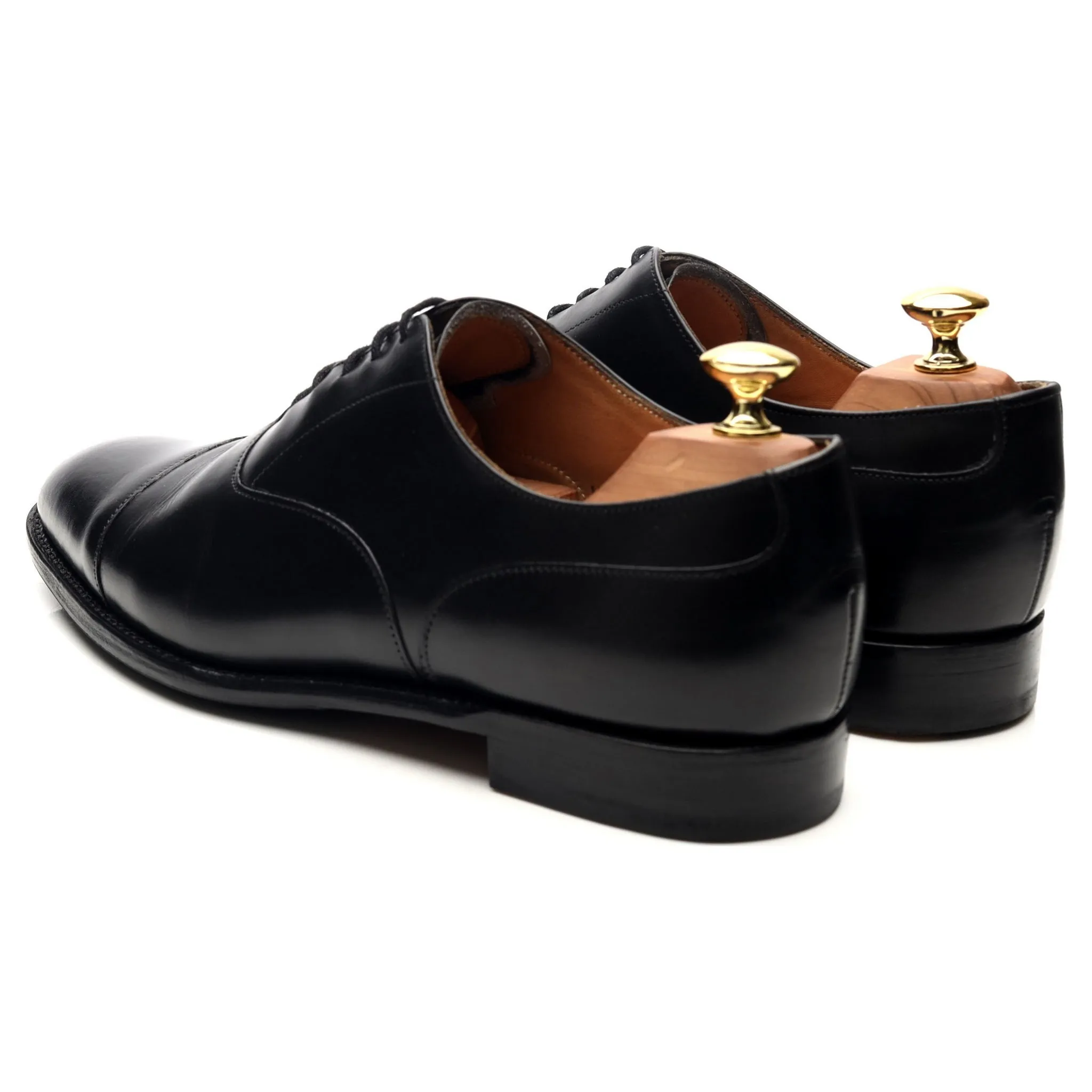 'Harrington' Black Leather Oxford UK 8 F