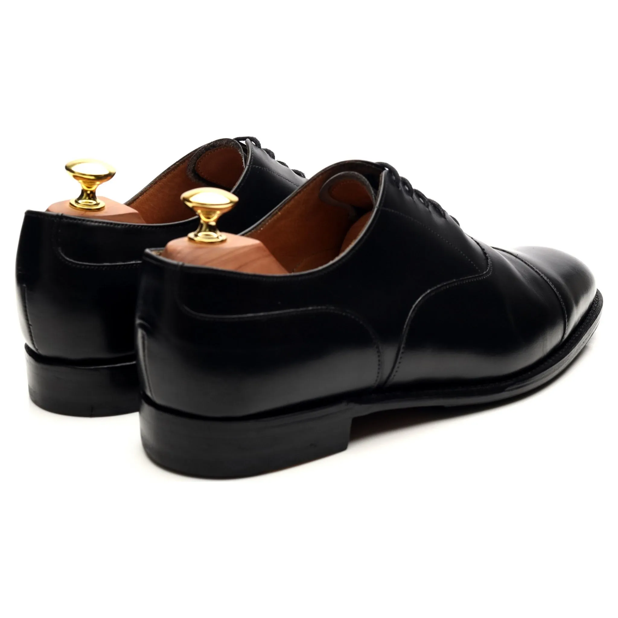 'Harrington' Black Leather Oxford UK 8 F