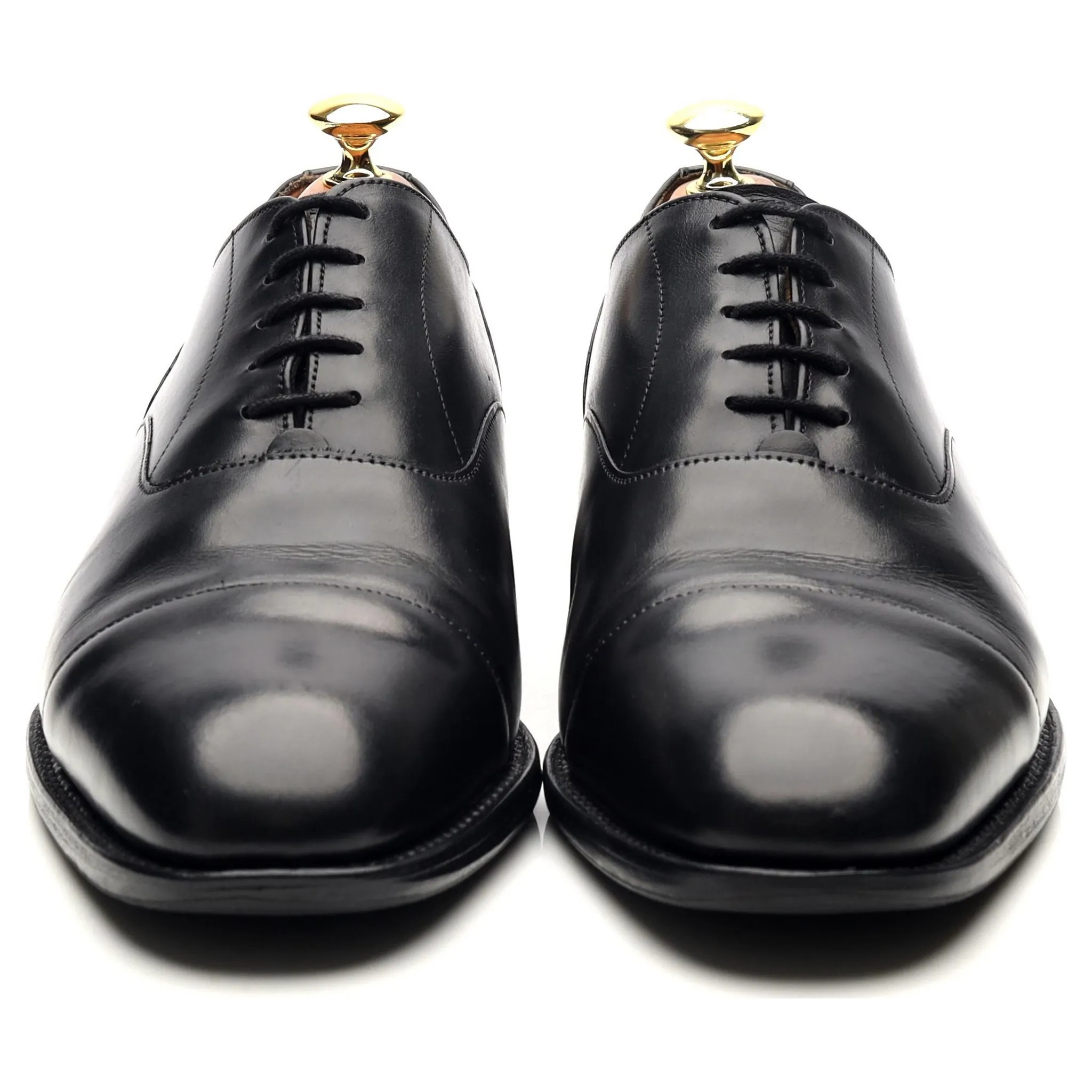 'Harrington' Black Leather Oxford UK 8 F