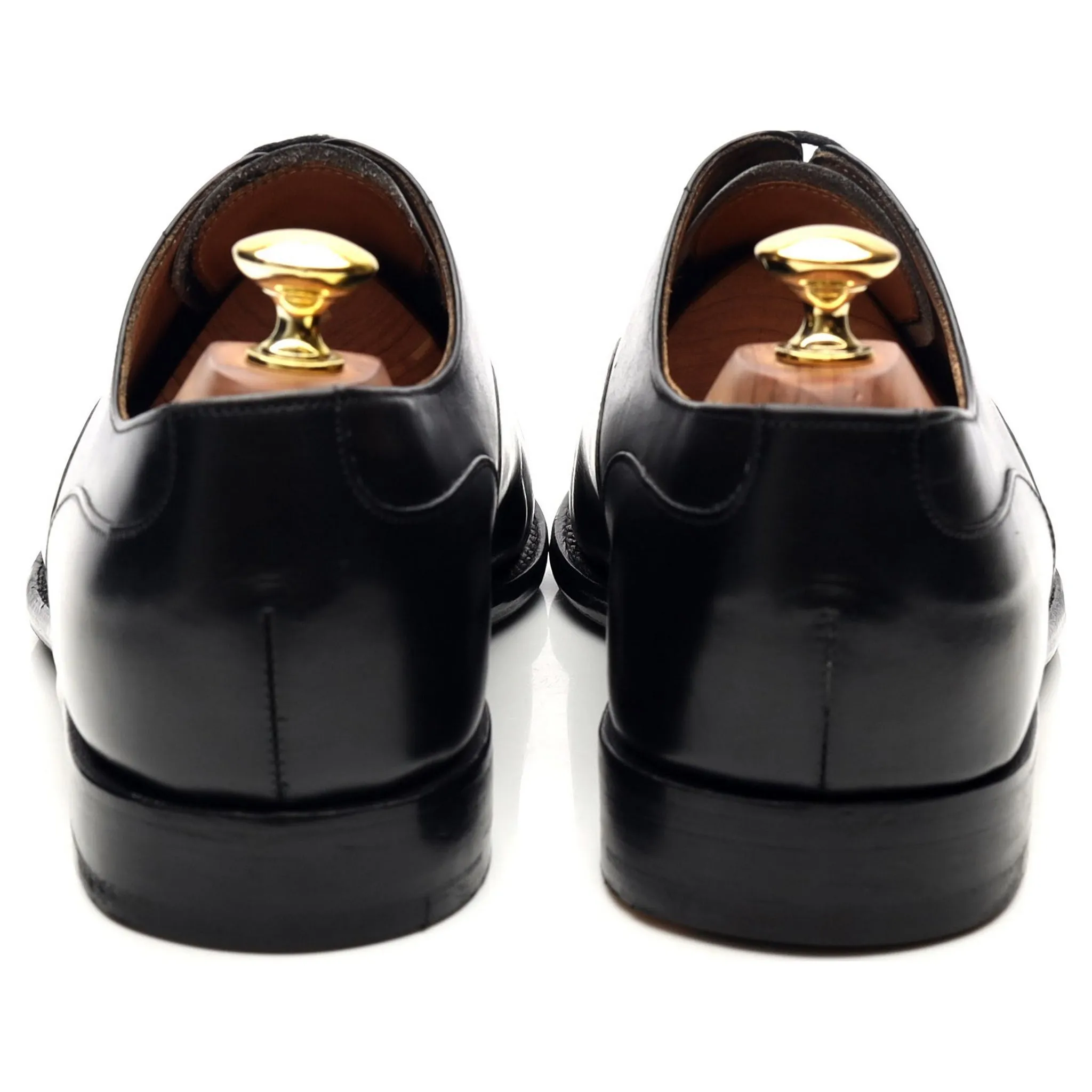 'Harrington' Black Leather Oxford UK 8 F