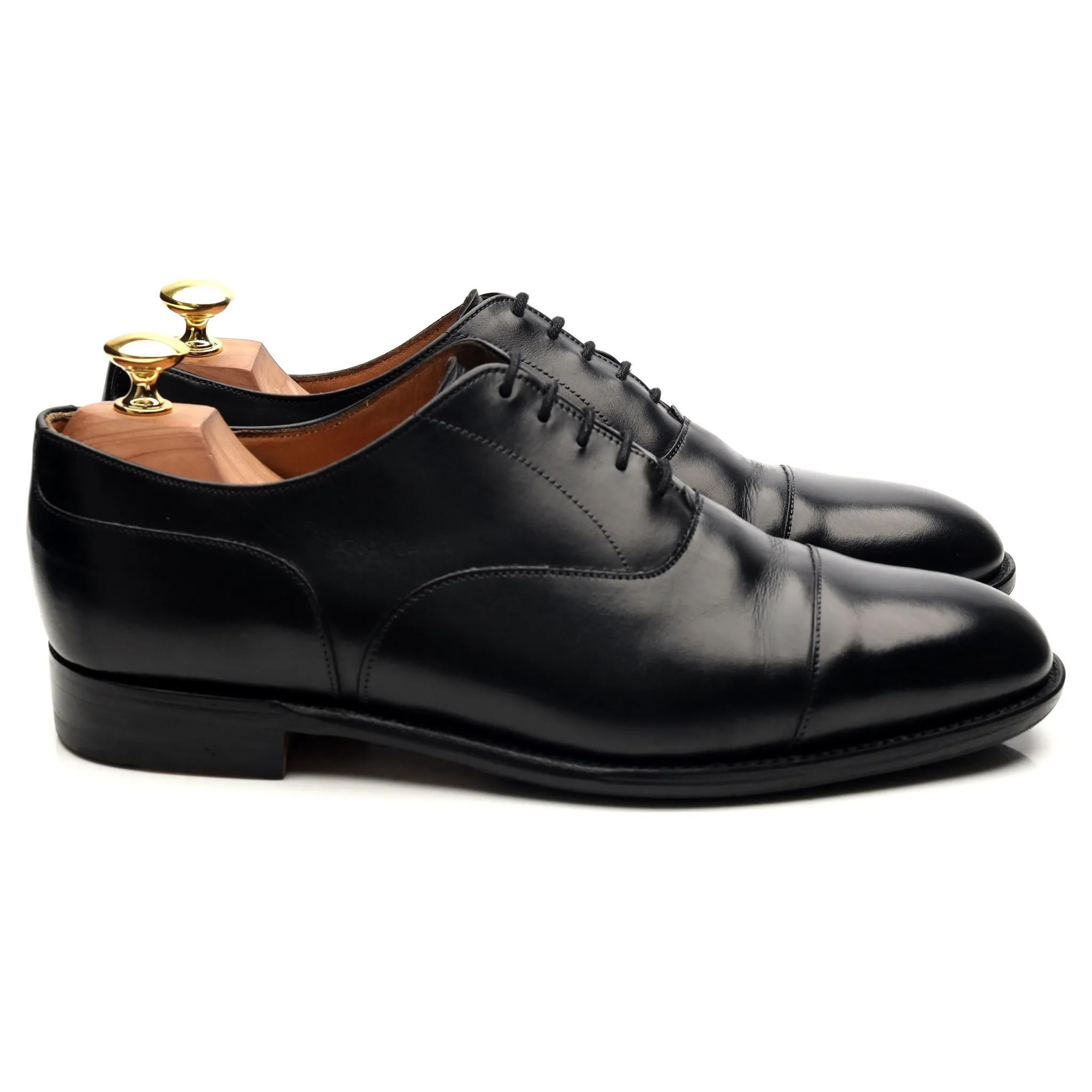 'Harrington' Black Leather Oxford UK 8 F