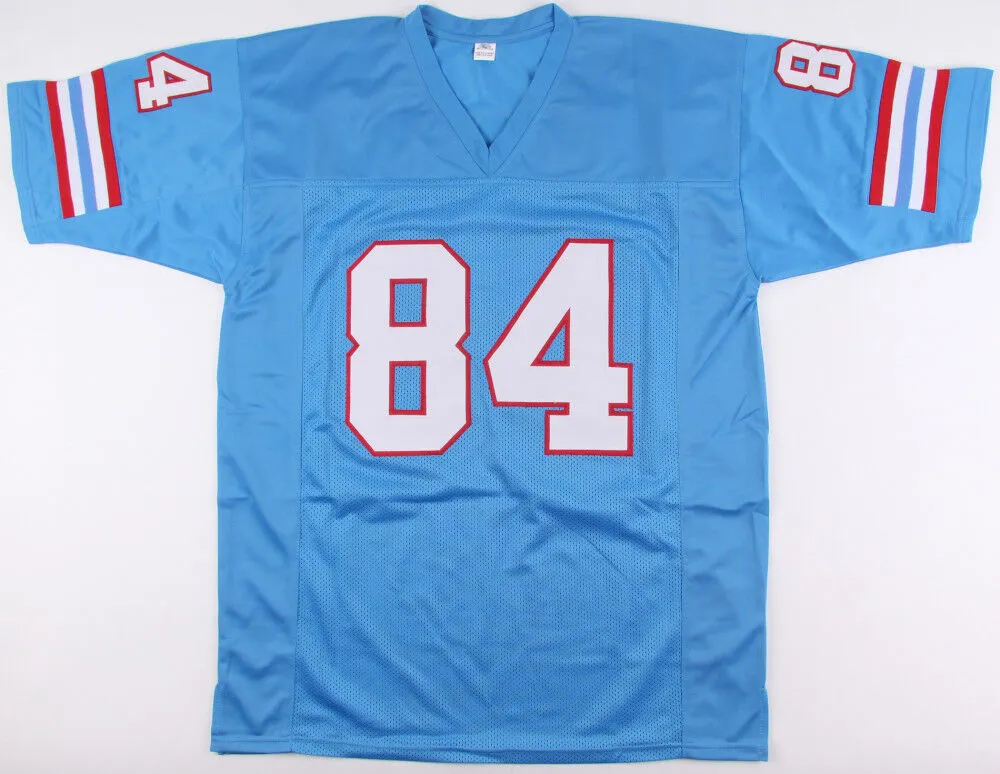 Haywood Jeffires Signed Houston Oilers Jersey / Wide Receiver (1987-1995) GTSM