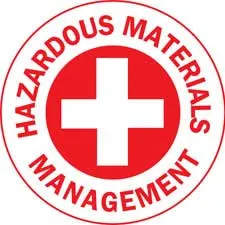 HAZARDOUS MATERIALS MANAGEMENT Hard Hat Labels