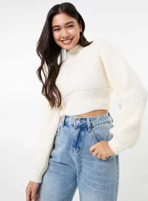 High Neck Knitted Jumper