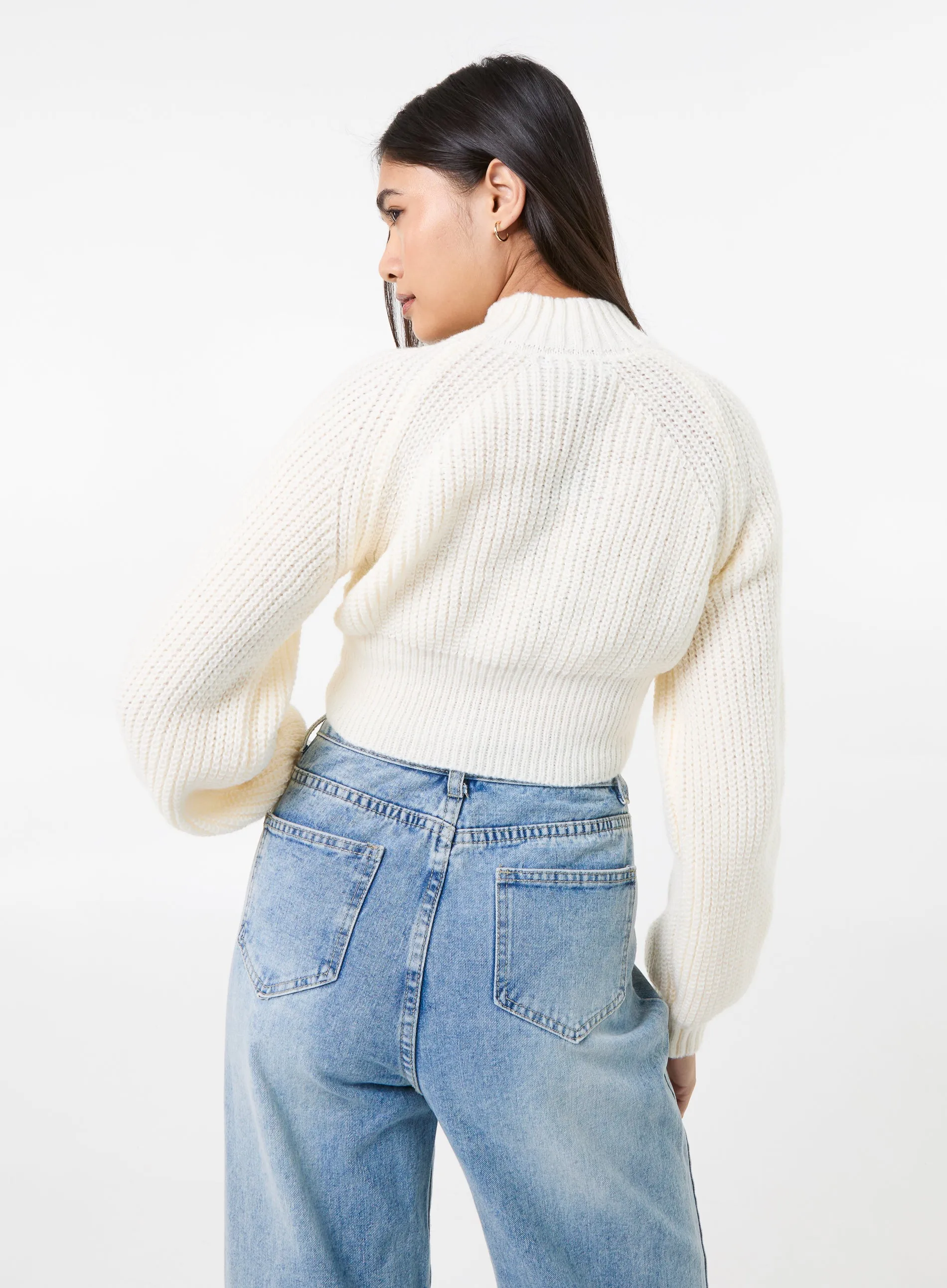 High Neck Knitted Jumper