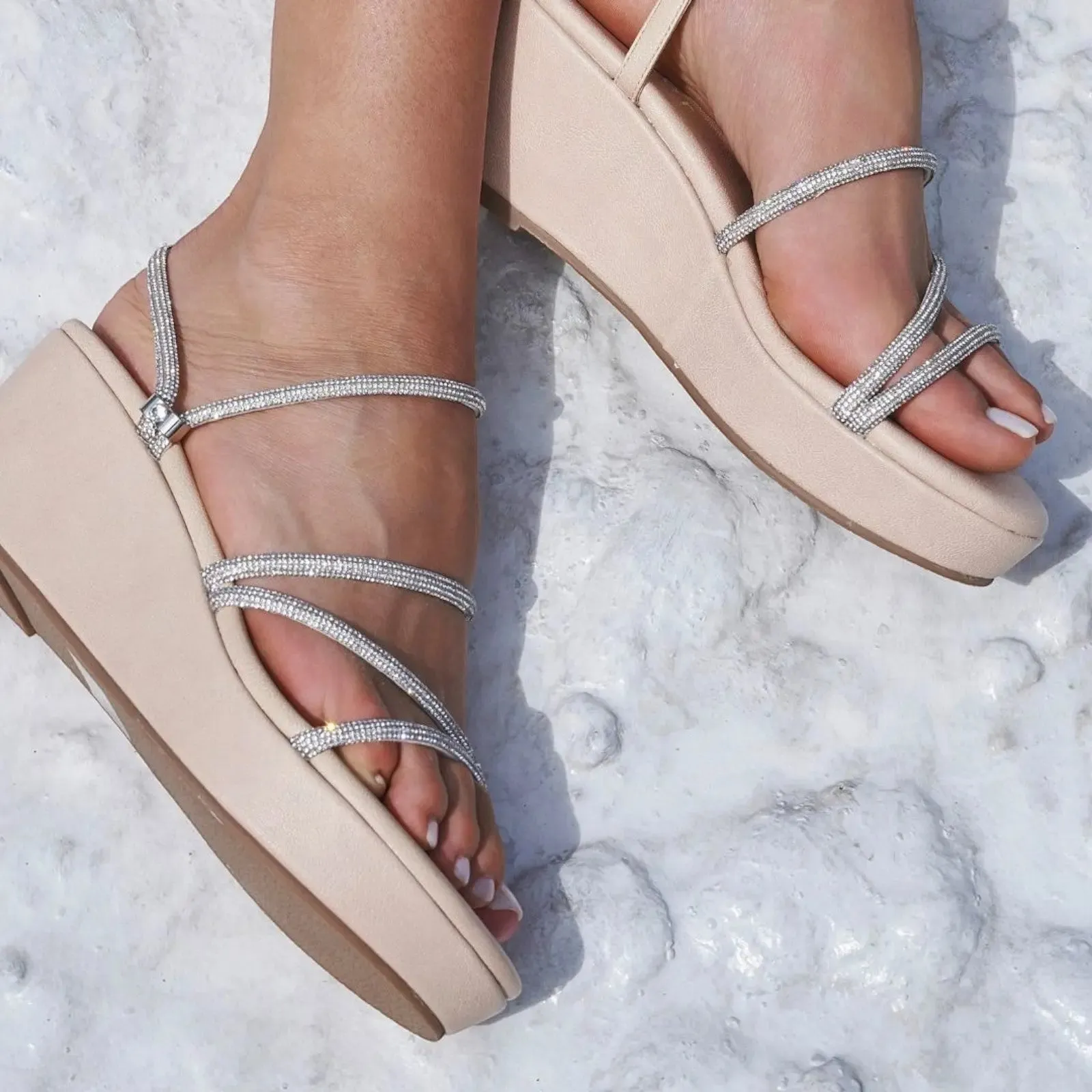 Holster Vivacious Wedge Sandal Beige HS158