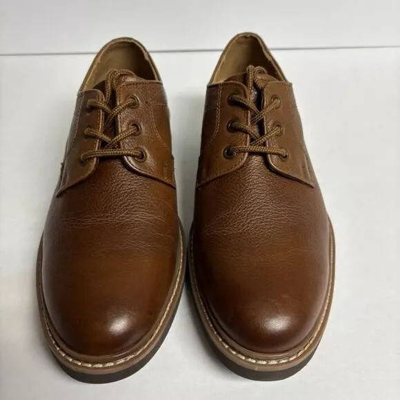 Hush Puppies Men’s Detroit Plain Toe Oxford Cognac, Size 8.5 M