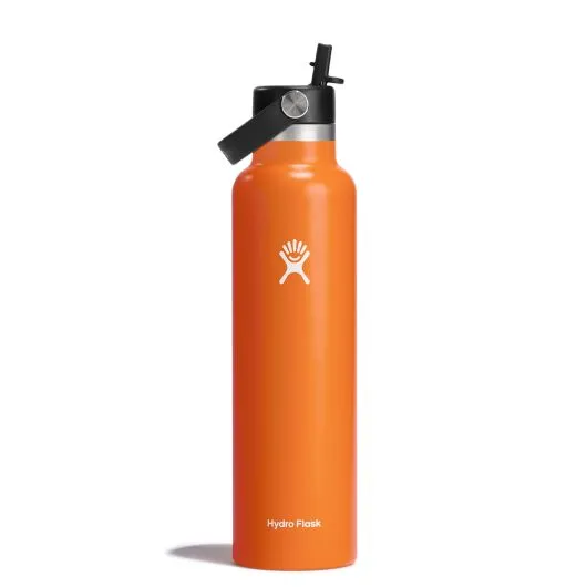 Hydro Flask: 24 oz Standard Mouth w Flex Straw Cap