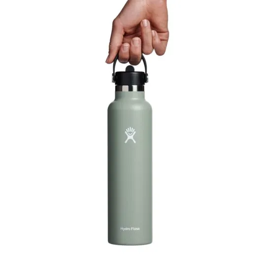 Hydro Flask: 24 oz Standard Mouth w Flex Straw Cap