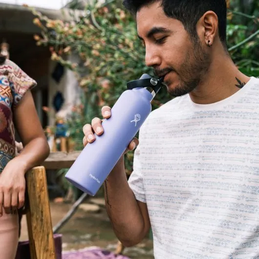 Hydro Flask: 24 oz Standard Mouth w Flex Straw Cap
