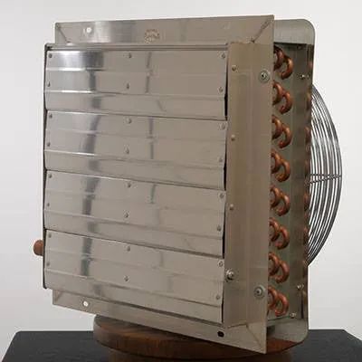 Hydronic Unit Heater for Outdoor Wood Boiler - Any Hot Water Source 3 Sp Fan 90k BTU