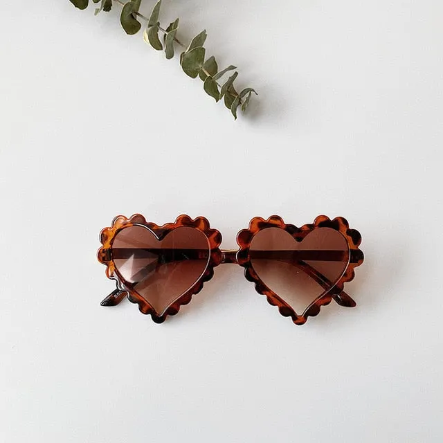 Infant Kids Baby Girls Boys Letter Solid Sunglasses
