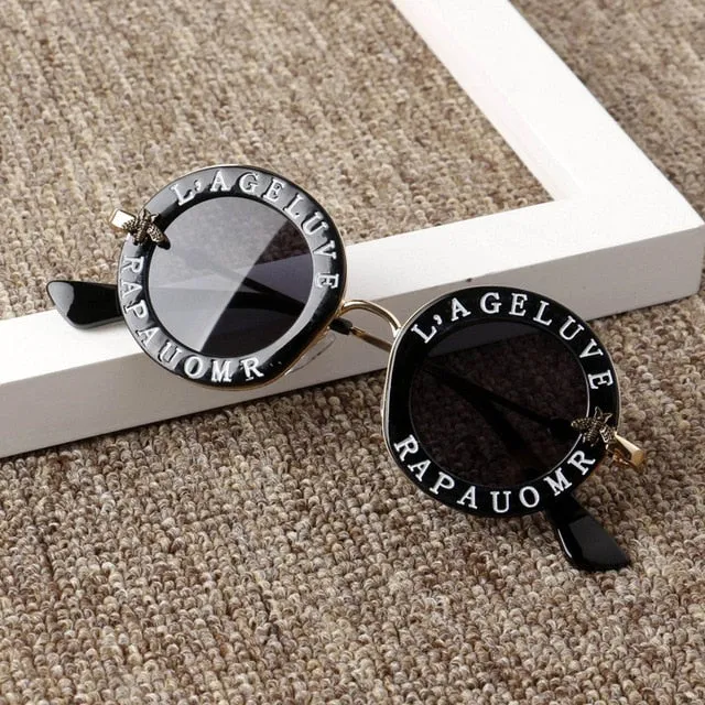 Infant Kids Baby Girls Boys Letter Solid Sunglasses