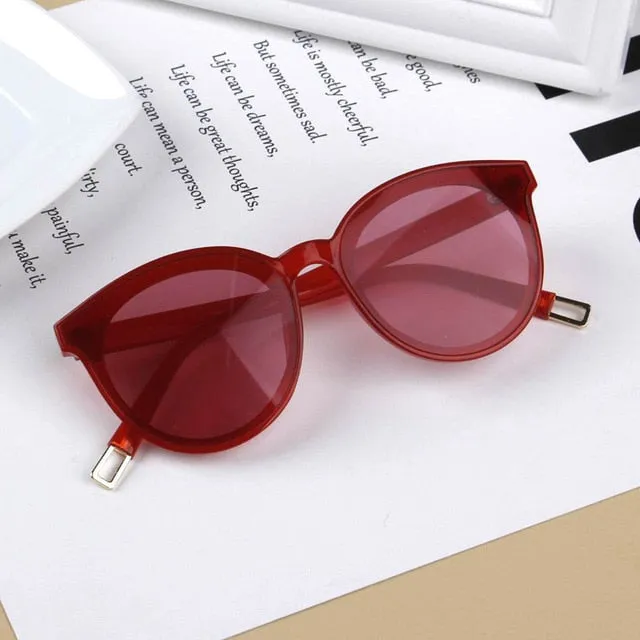 Infant Kids Baby Girls Boys Letter Solid Sunglasses