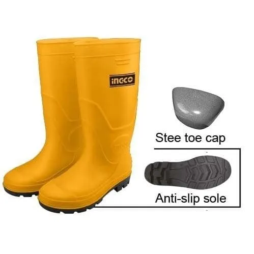 Ingco Safety Rain Boots with Steel Toe – SSH092SB