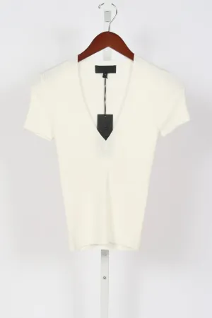 Italia Knit Tee - Ivory